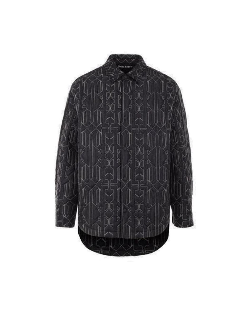 Palm Angels Blue Casual Shirts for men