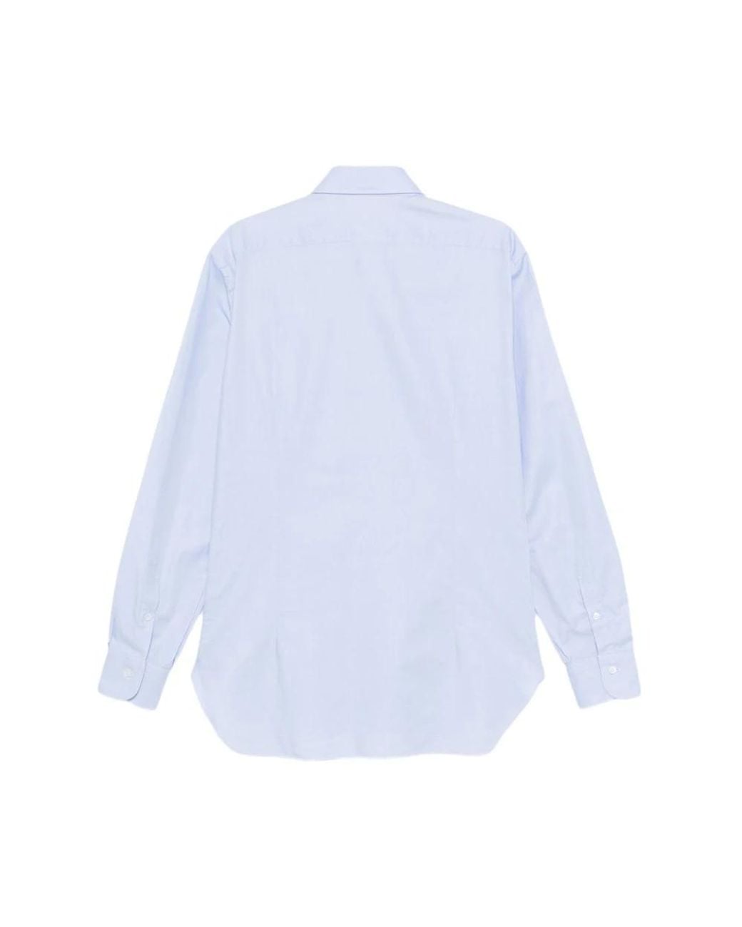Barba Napoli Blue Casual Shirts for men