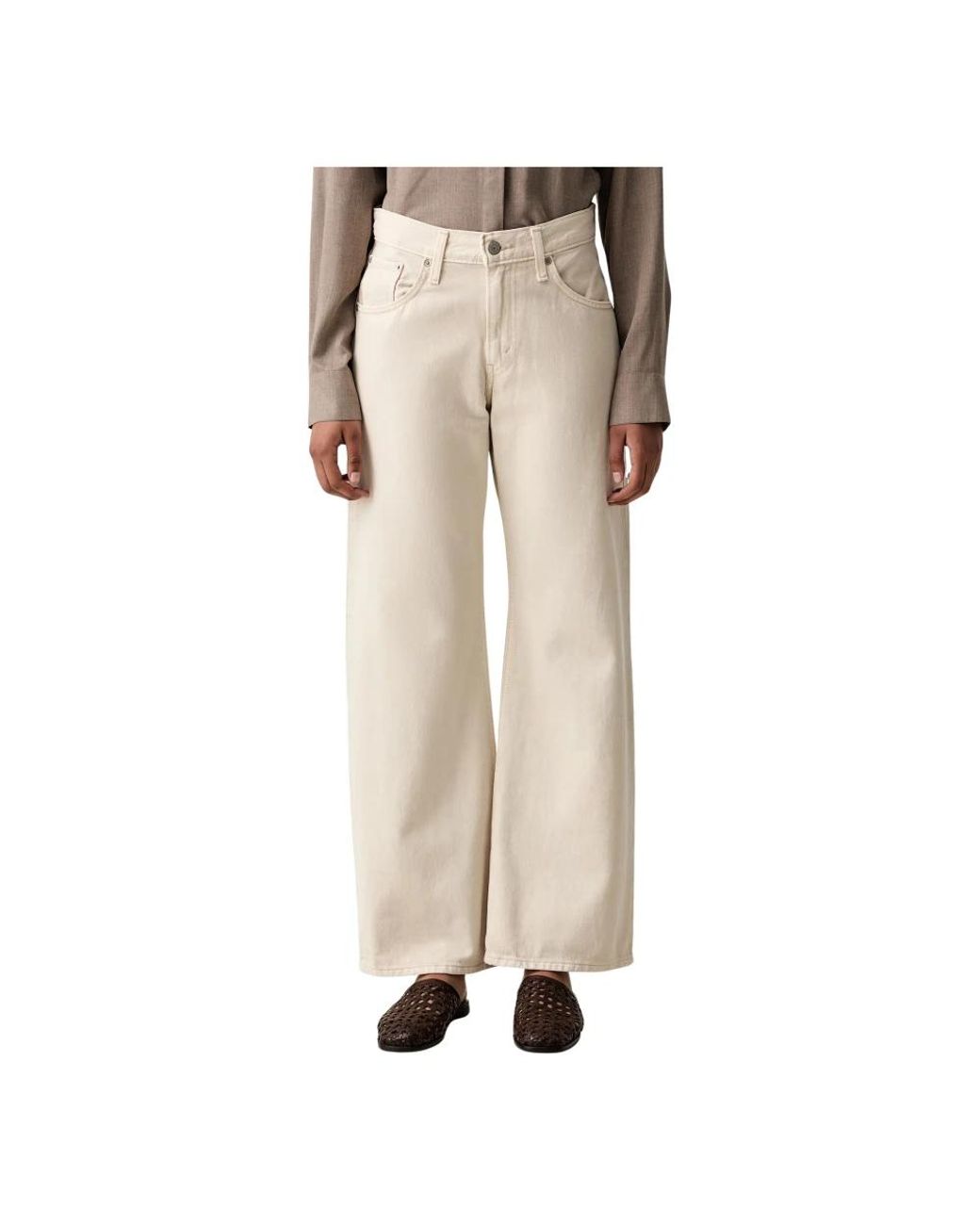 Levi's Baggy Dad Lasso in het Natural