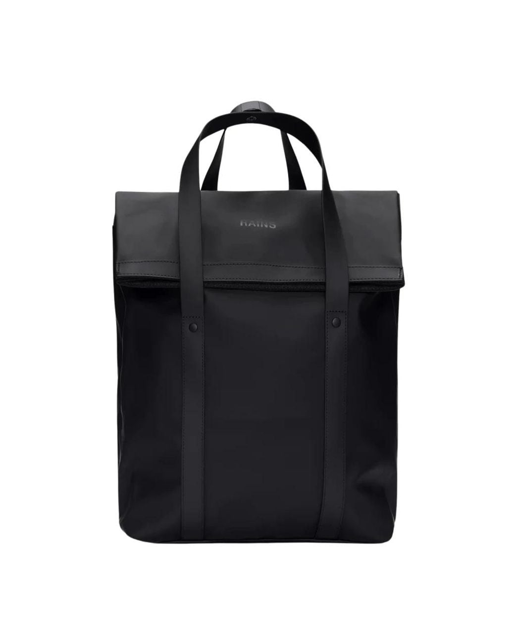 Rains Black Backpacks