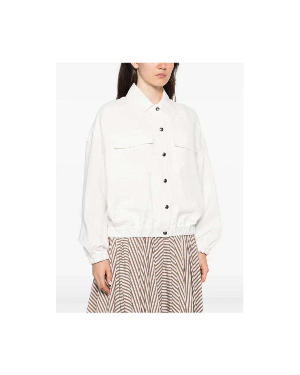 Brunello Cucinelli White Light Jackets