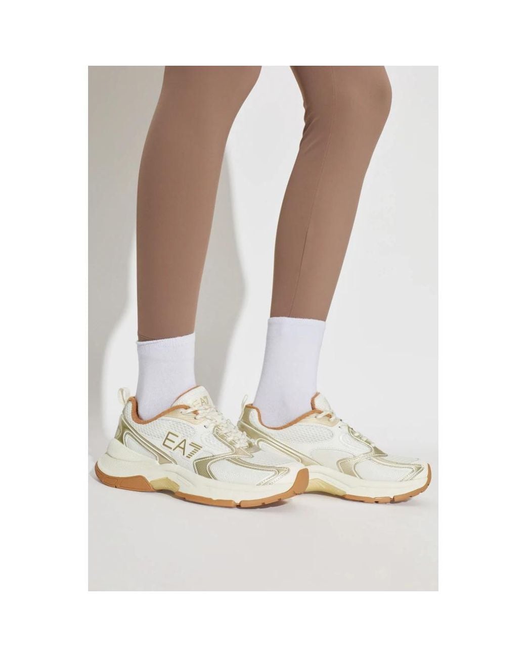 EA7 White Logo Sneakers