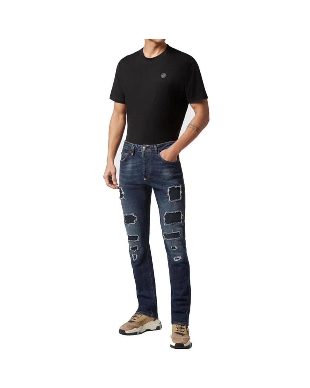 Philipp Plein Blue Slim-Fit Jeans for men