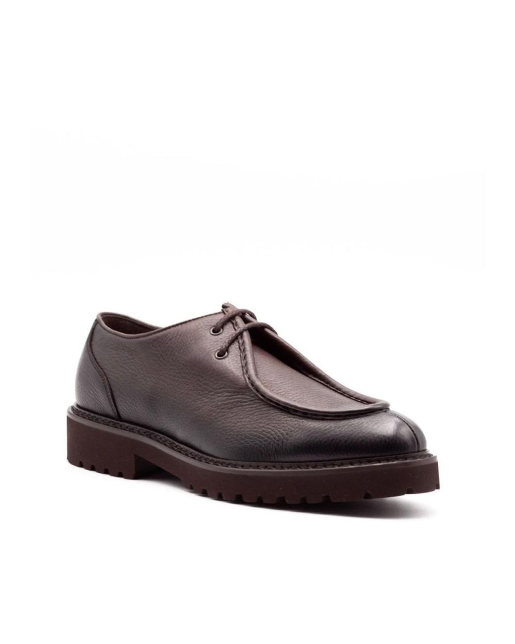 Doucal's Brown Laced Shoes for men