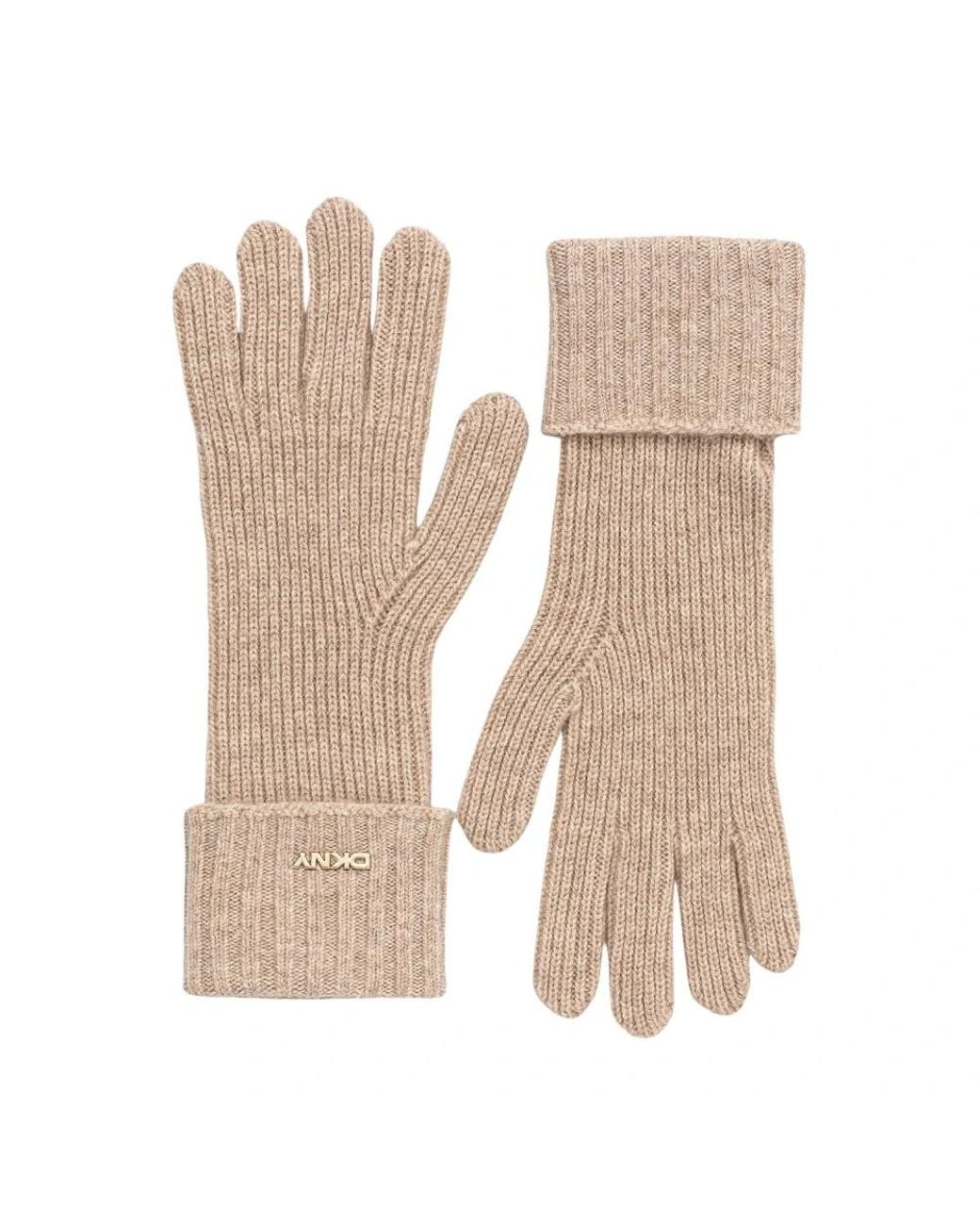 DKNY Accessoires ,Wol Handschoenen in het Natural
