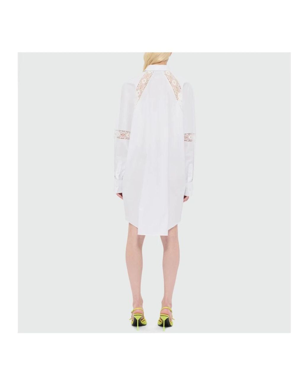 MSGM White Shirt Dresses