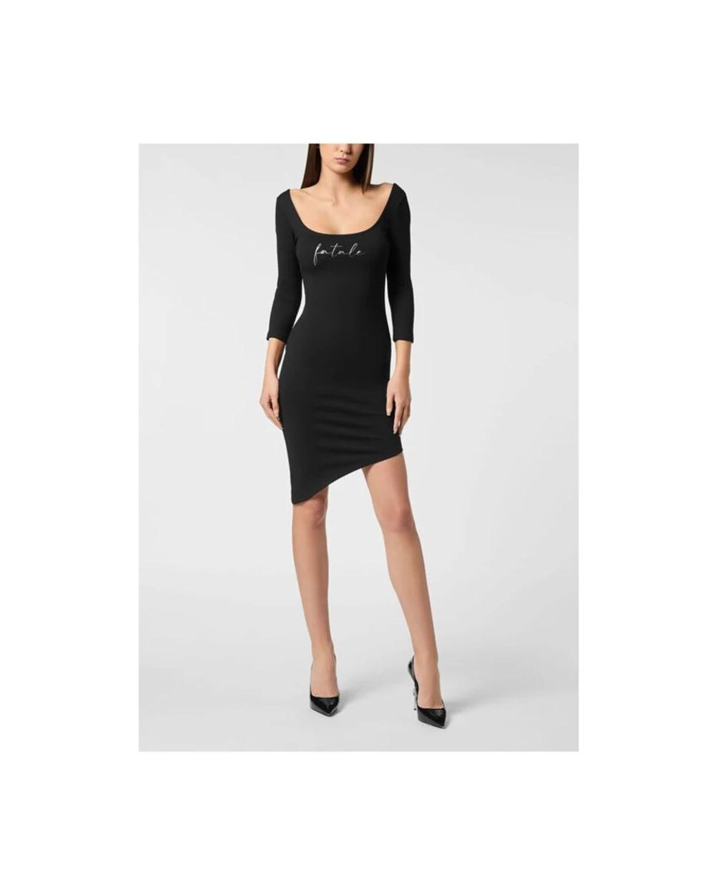 Philipp Plein Black Short Dresses