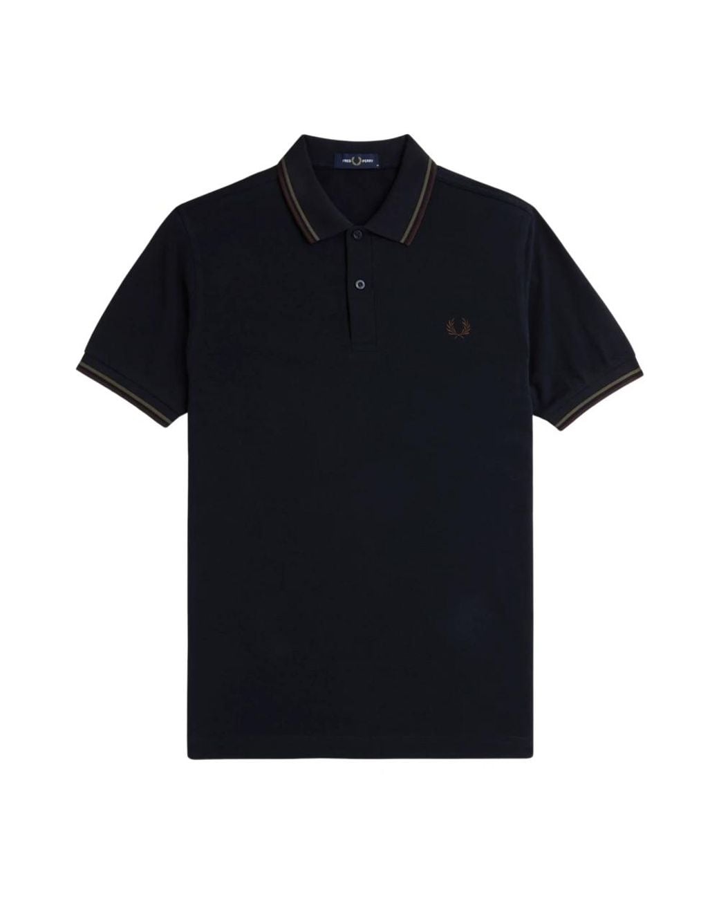 Fred Perry Black Polo Shirts for men