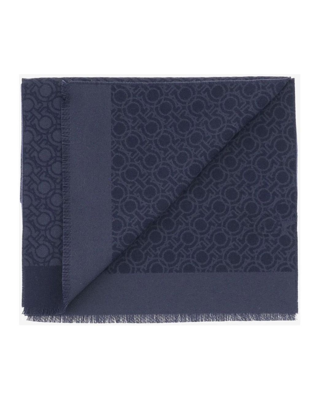 Ferragamo Blue Winter Scarves for men