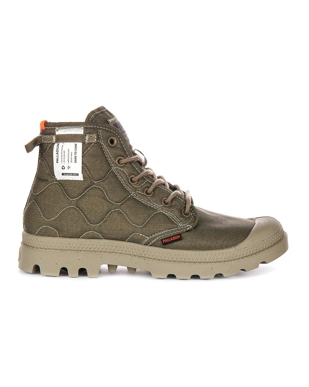 Palladium Green Lace-Up Boots for men