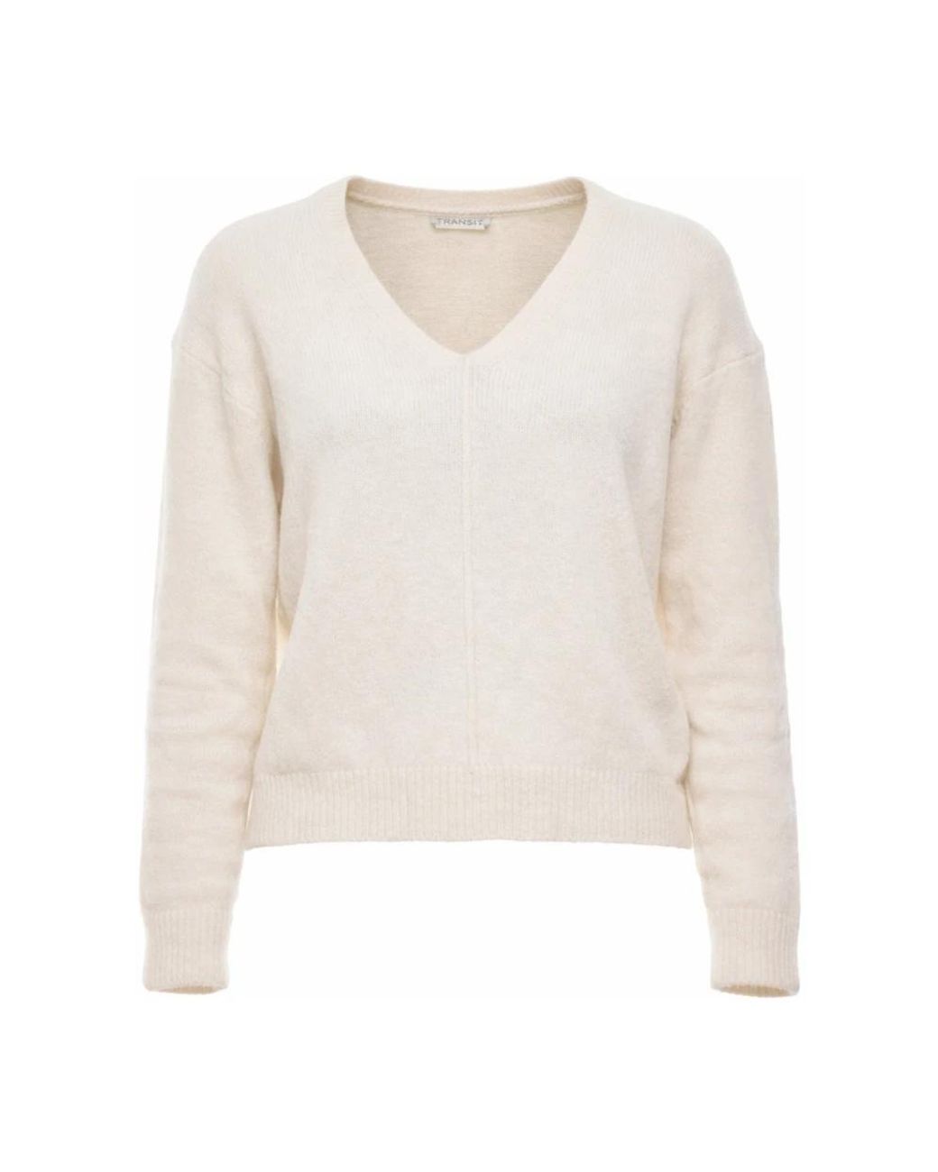 Transit White V-Neck Knitwear
