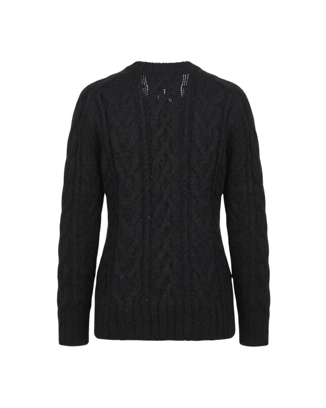 P.A.R.O.S.H. Black Round-Neck Knitwear