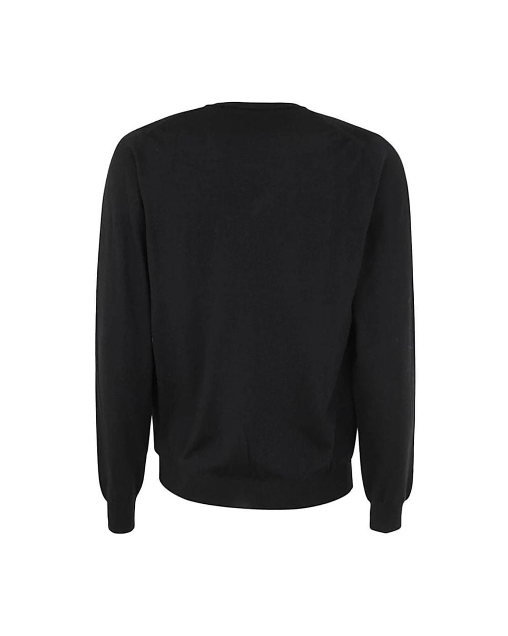 Zanone Black V-Neck Knitwear for men