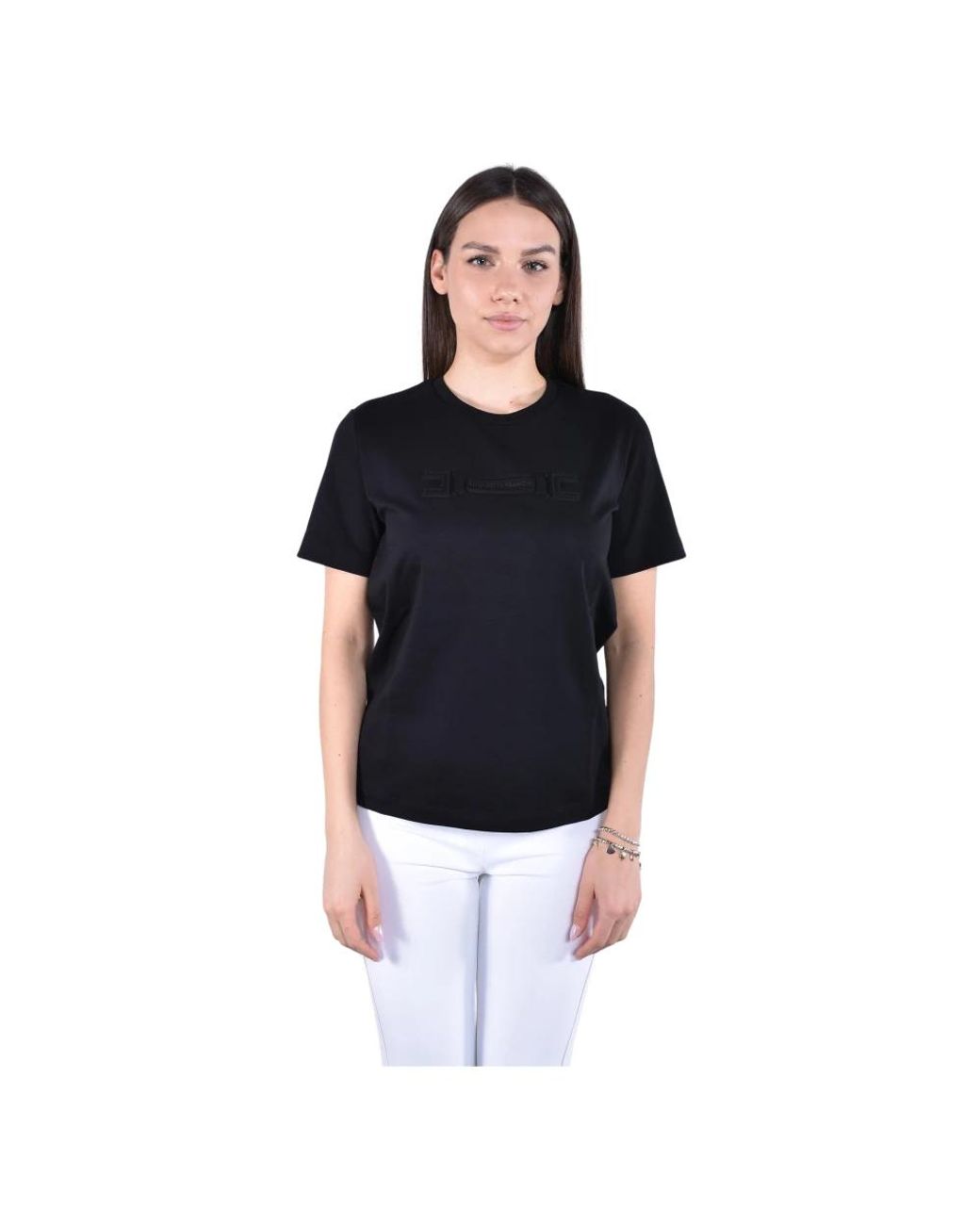 Elisabetta Franchi Black T-Shirts
