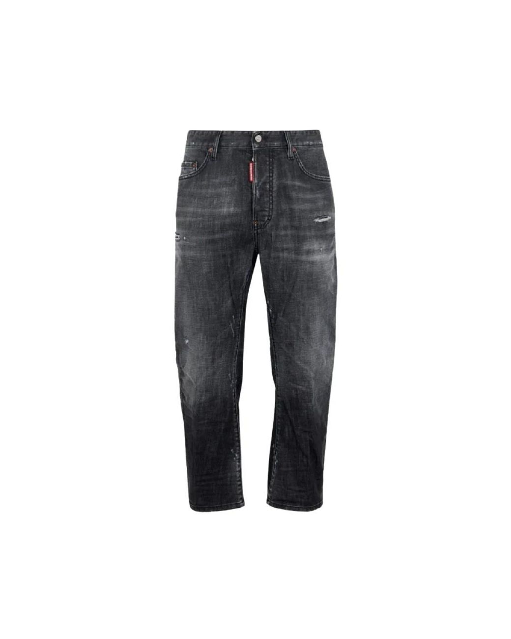 DSquared² Gray Straight Fit Jeans for men