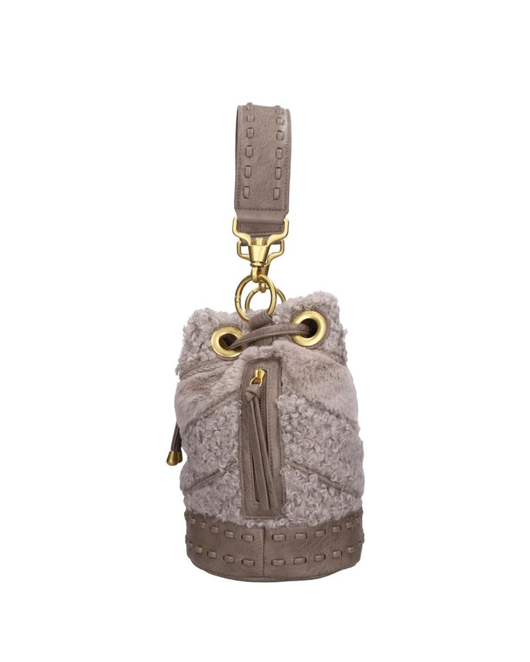 La Carrie Gray Bucket Bags