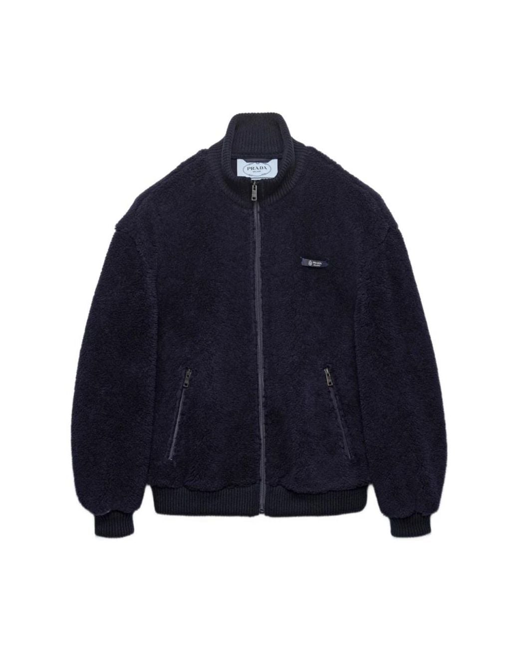 Prada Blue Faux Fur & Shearling Jackets