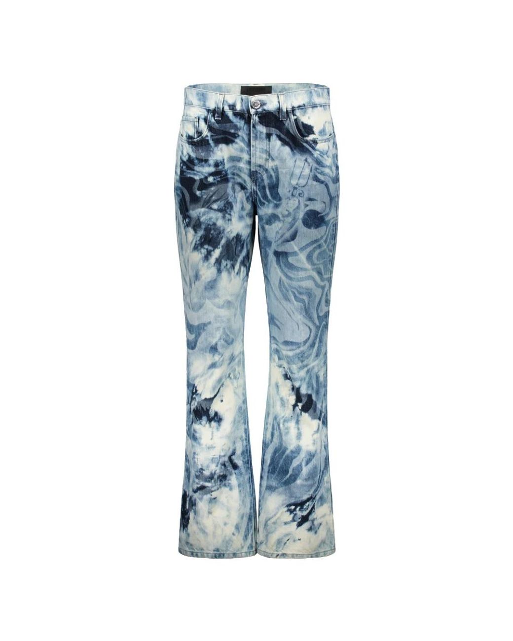 Alberta Ferretti Tie-Dye Flared Jeans in het Blue