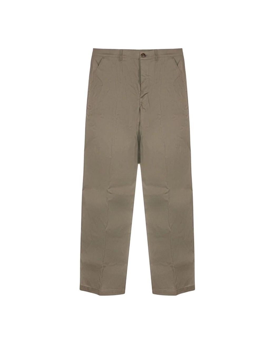 Rick Owens Gray Straight Trousers for men