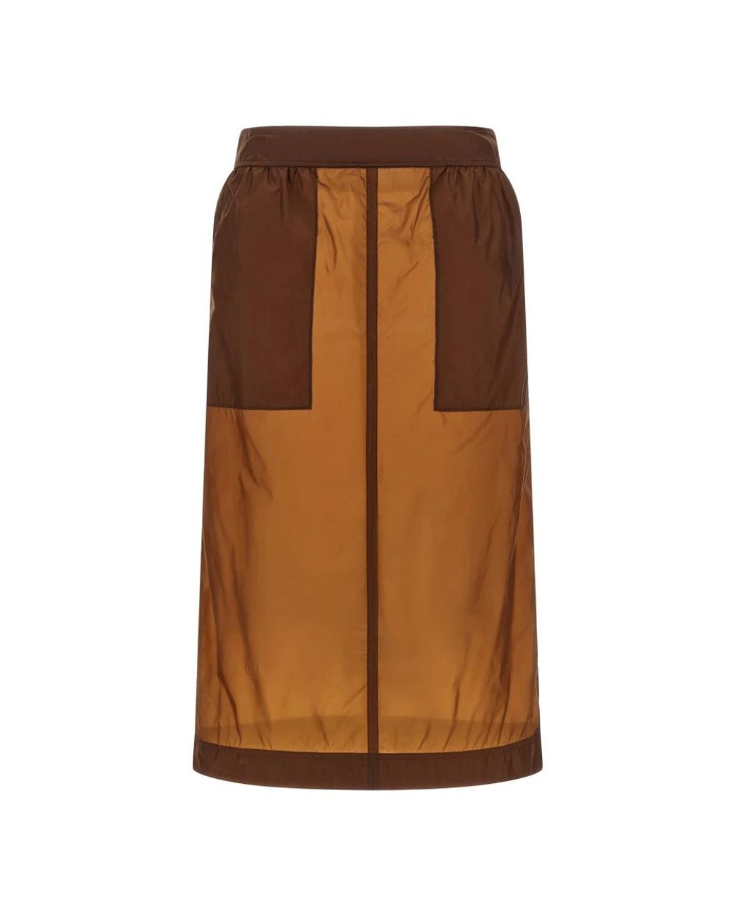 Saint Laurent Brown Midi Skirts