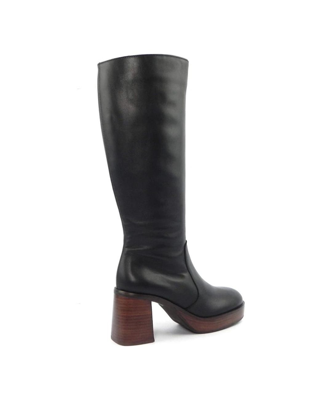 Angel Alarcon Black High Boots