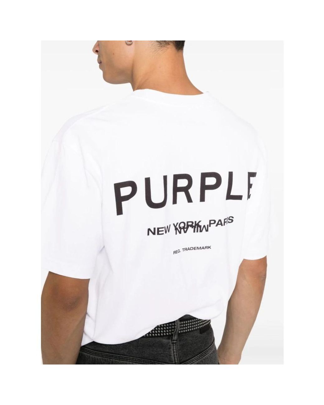 Purple Brand White T-Shirts for men