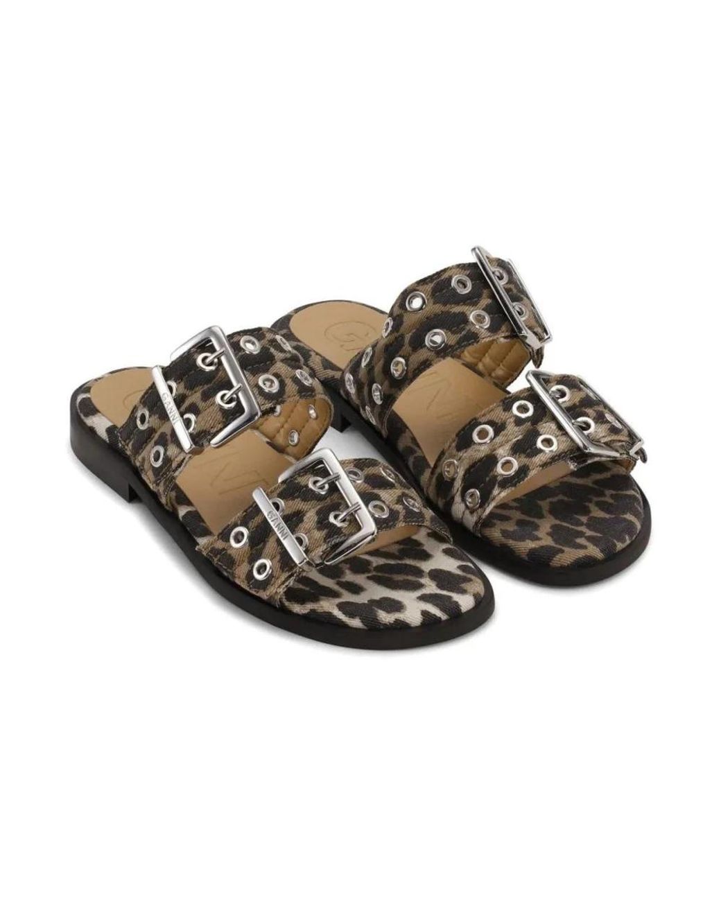 Ganni Brown Sliders