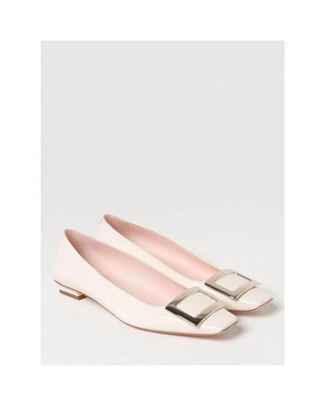 Roger Vivier Natural Ballerina Shoes