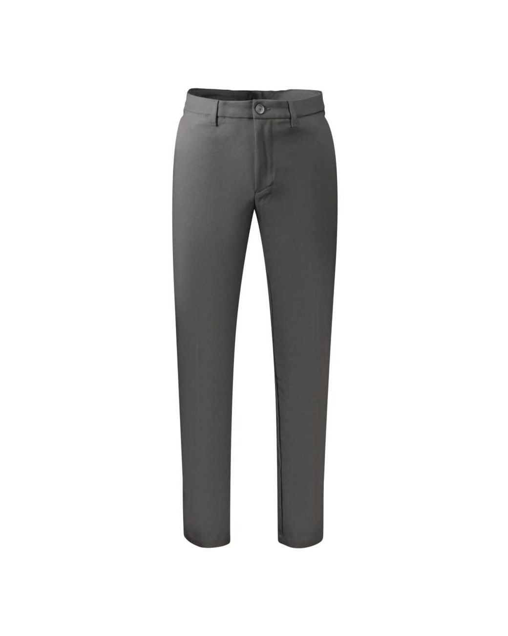 Boss Gray Straight Trousers for men