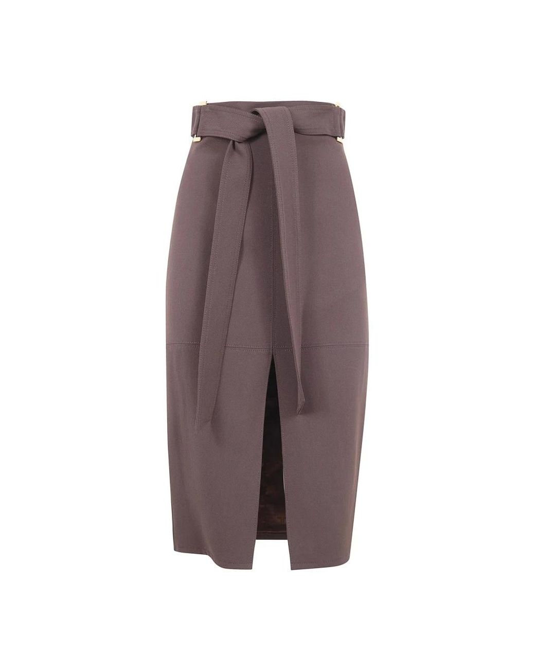 Elisabetta Franchi Brown Midi Skirts