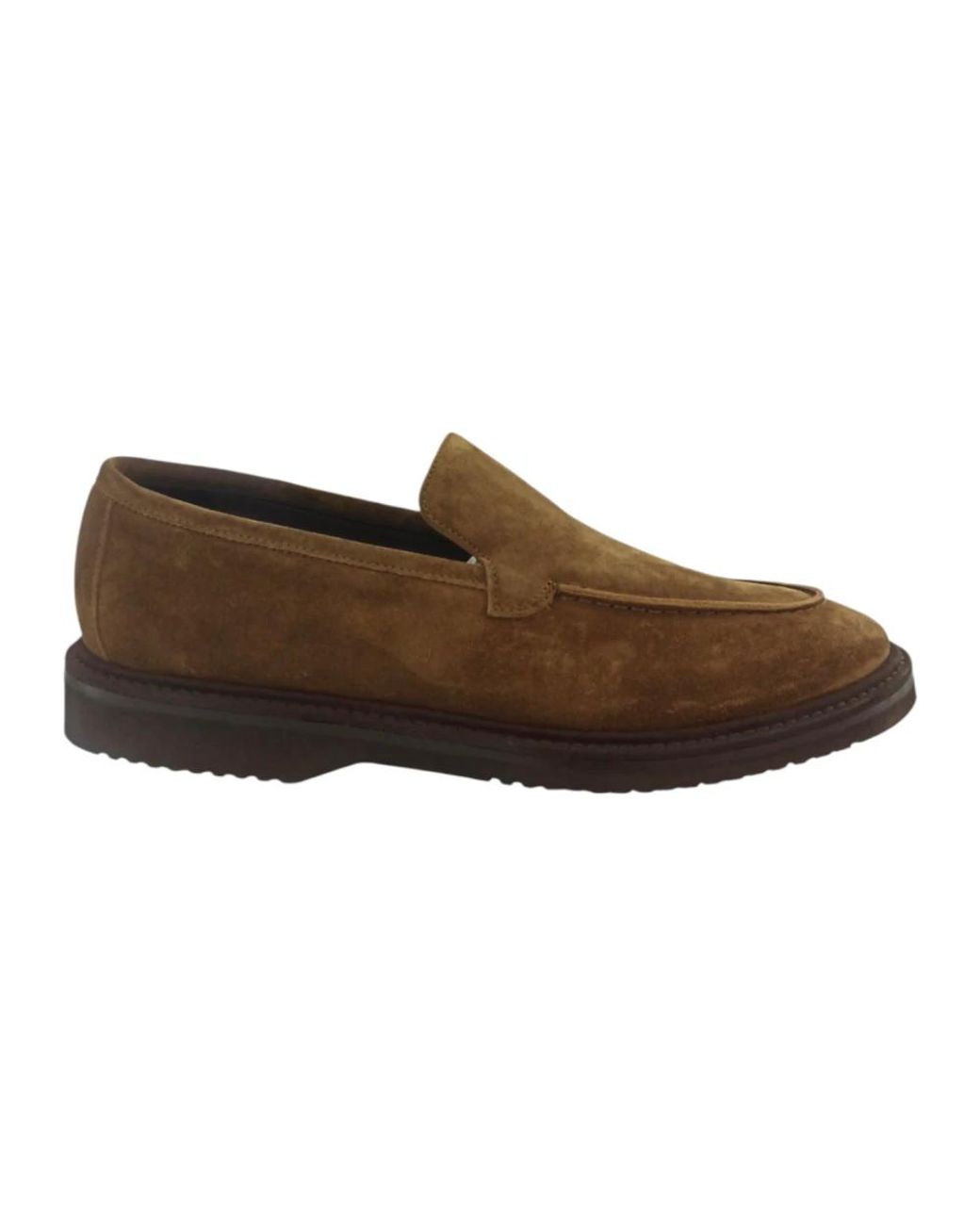Ortigni Klassischer Lederslipper in Brown für Herren