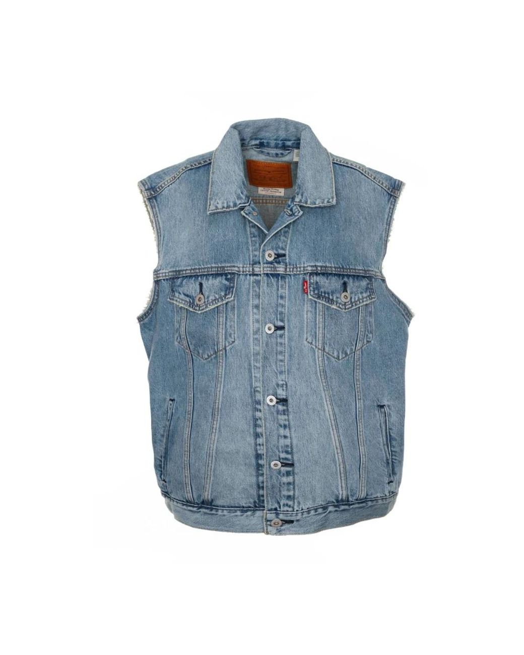 Levi's Denim Vest in het Blue voor heren