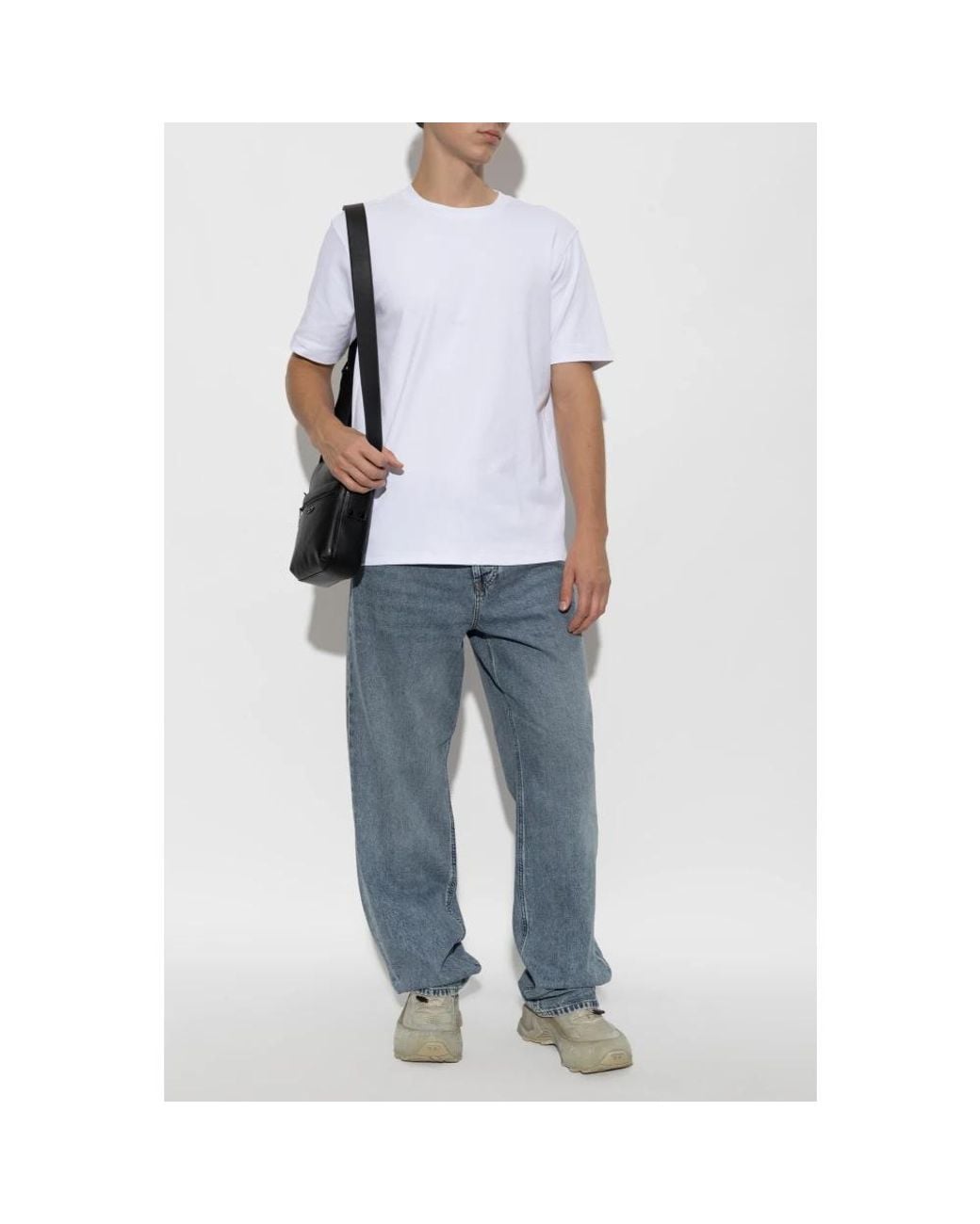 DIESEL White T-Shirts for men