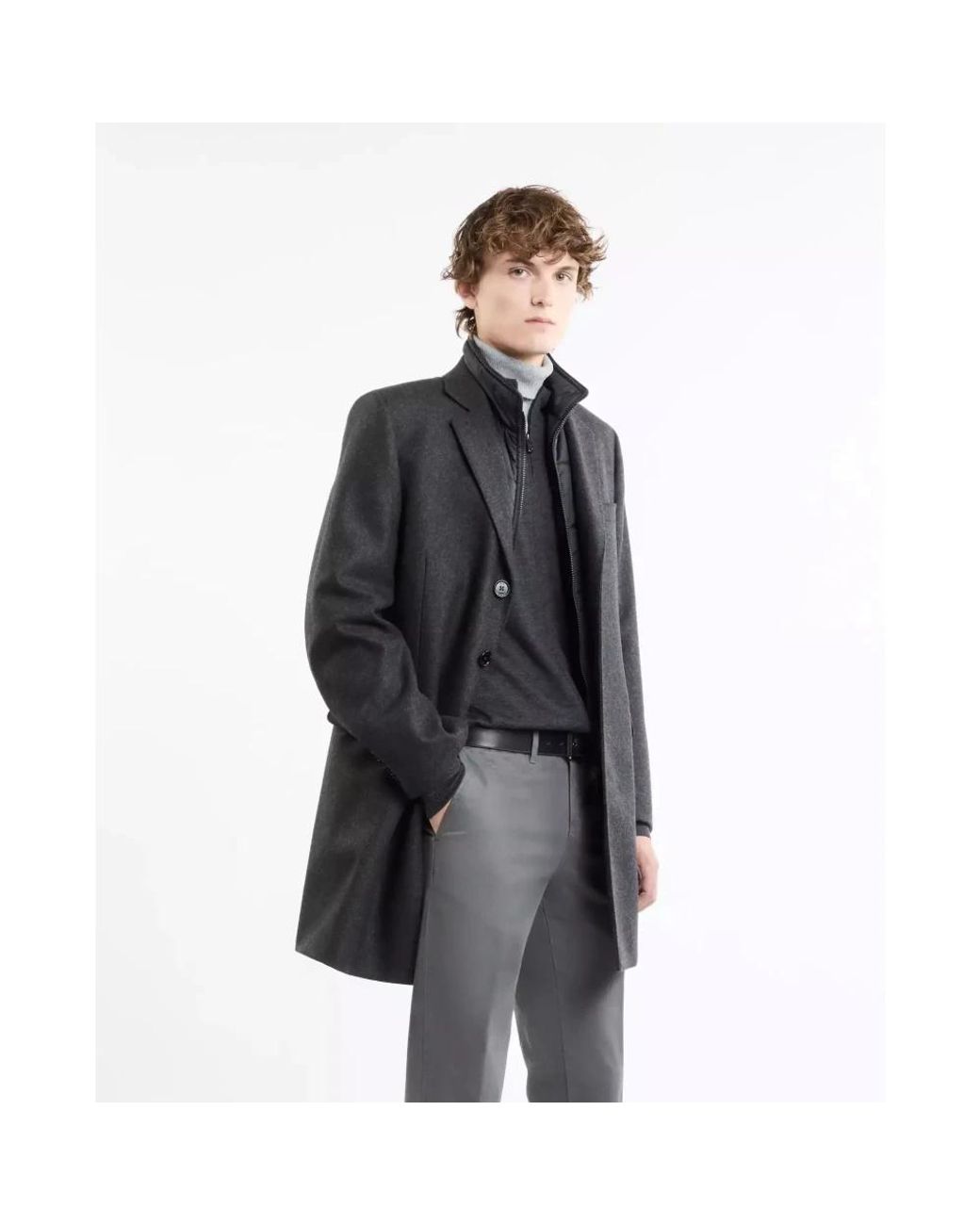 Single-Breasted Coats Fay de hombre de color Black