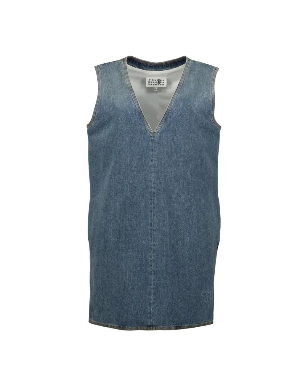 MM6 by Maison Margiela Blue Short Dresses