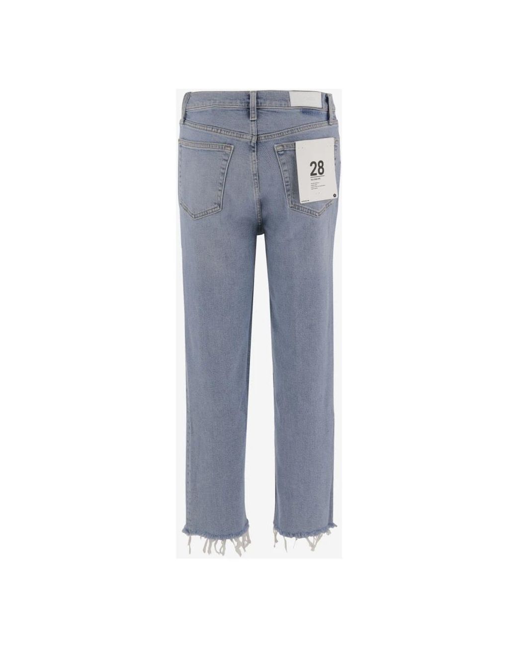Cropped Jeans Re/done de color Blue