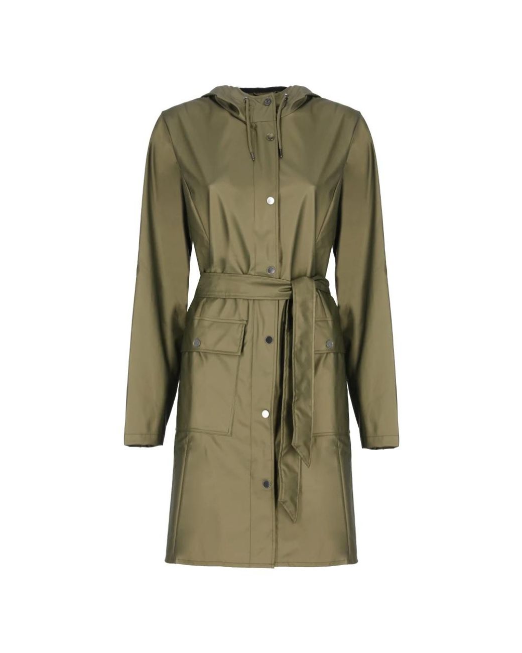Rains Jassen ,Groen ,Curve W Jacket in het Green