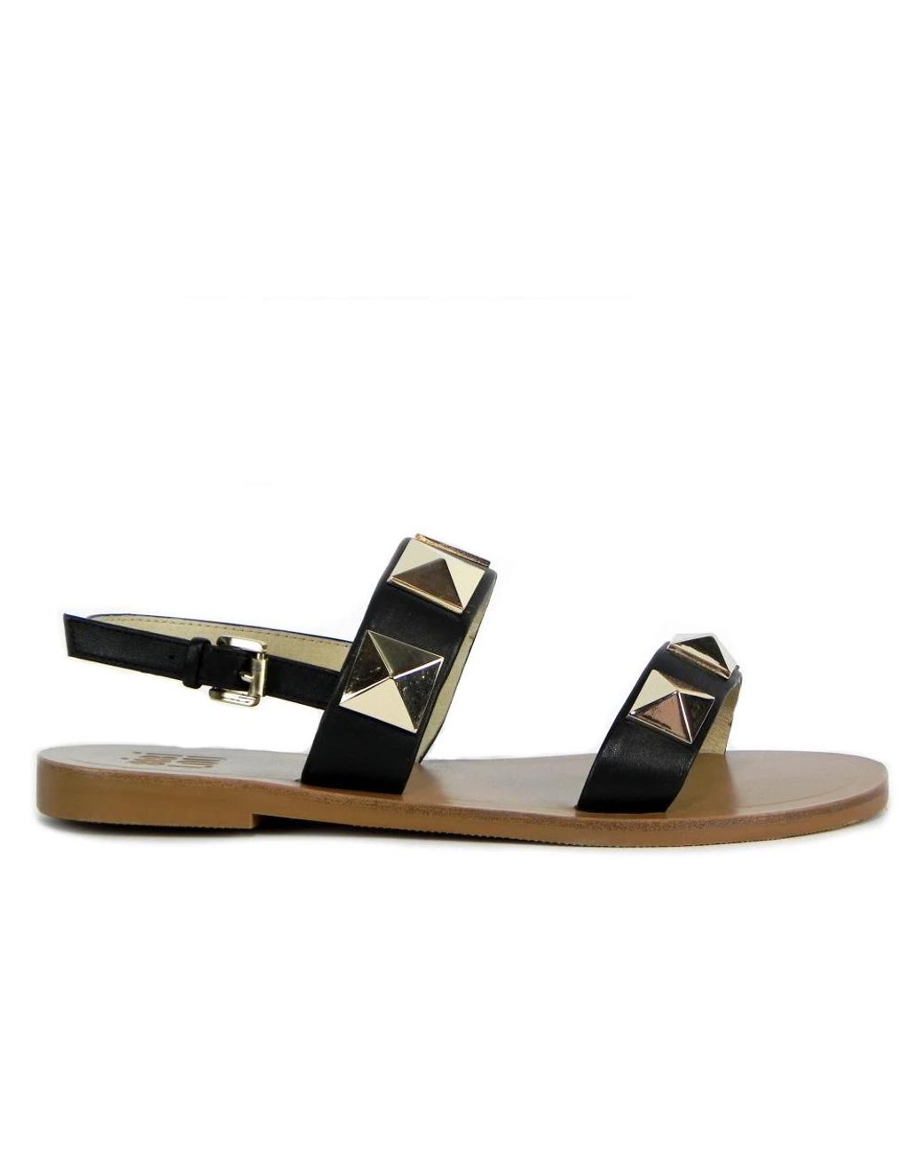 Bibi Lou Black Flat Sandals
