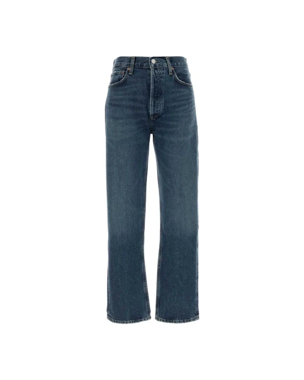 Agolde Blue Straight Jeans
