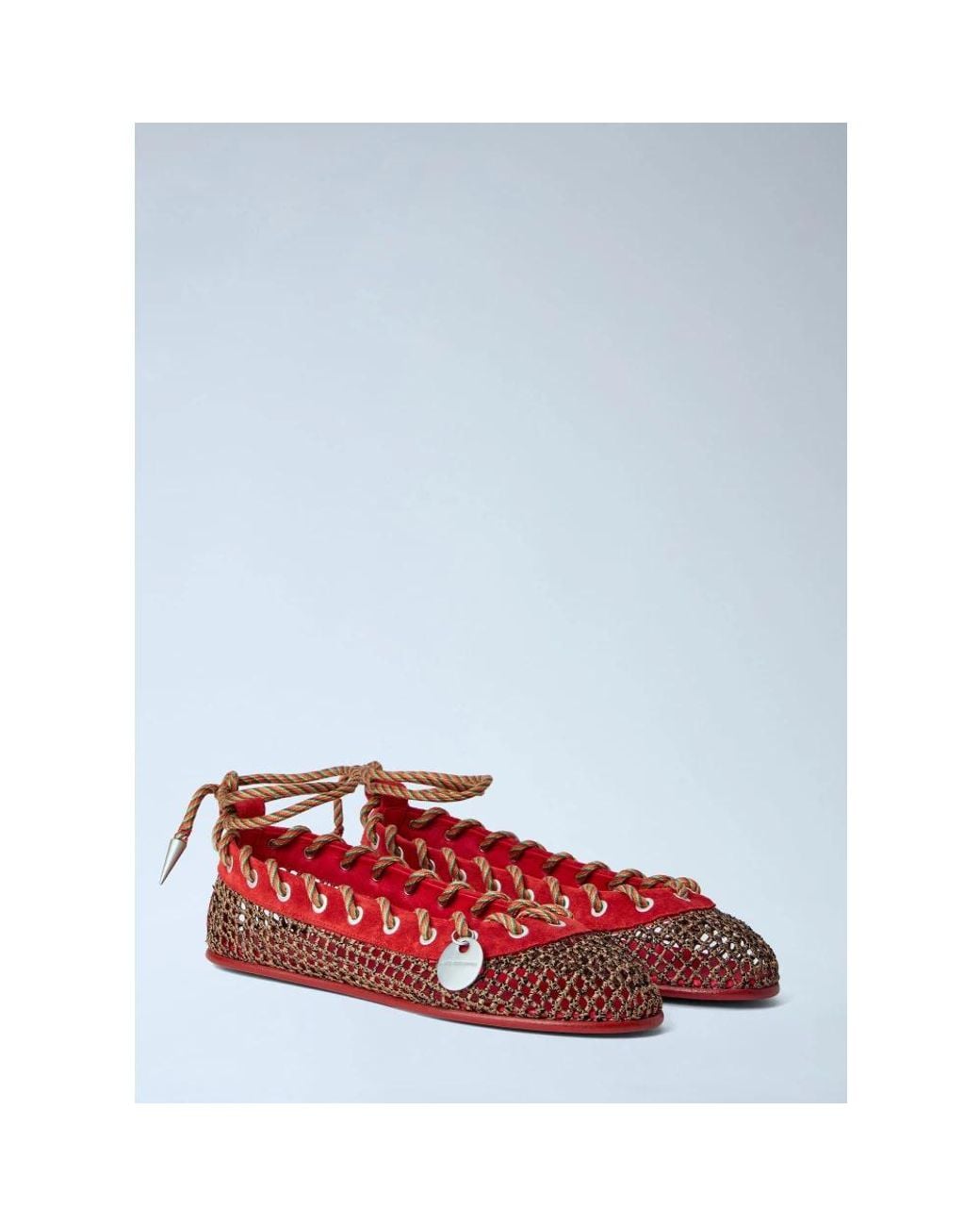 Kiko Kostadinov Red Ballerina Shoes