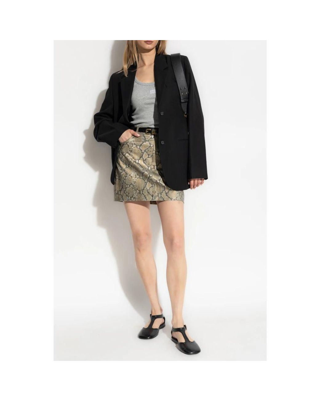 Short Skirts Gestuz de color Natural