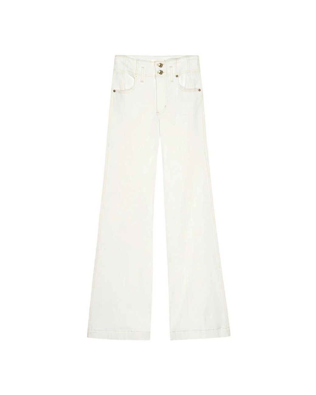 FRAME White Wide Jeans