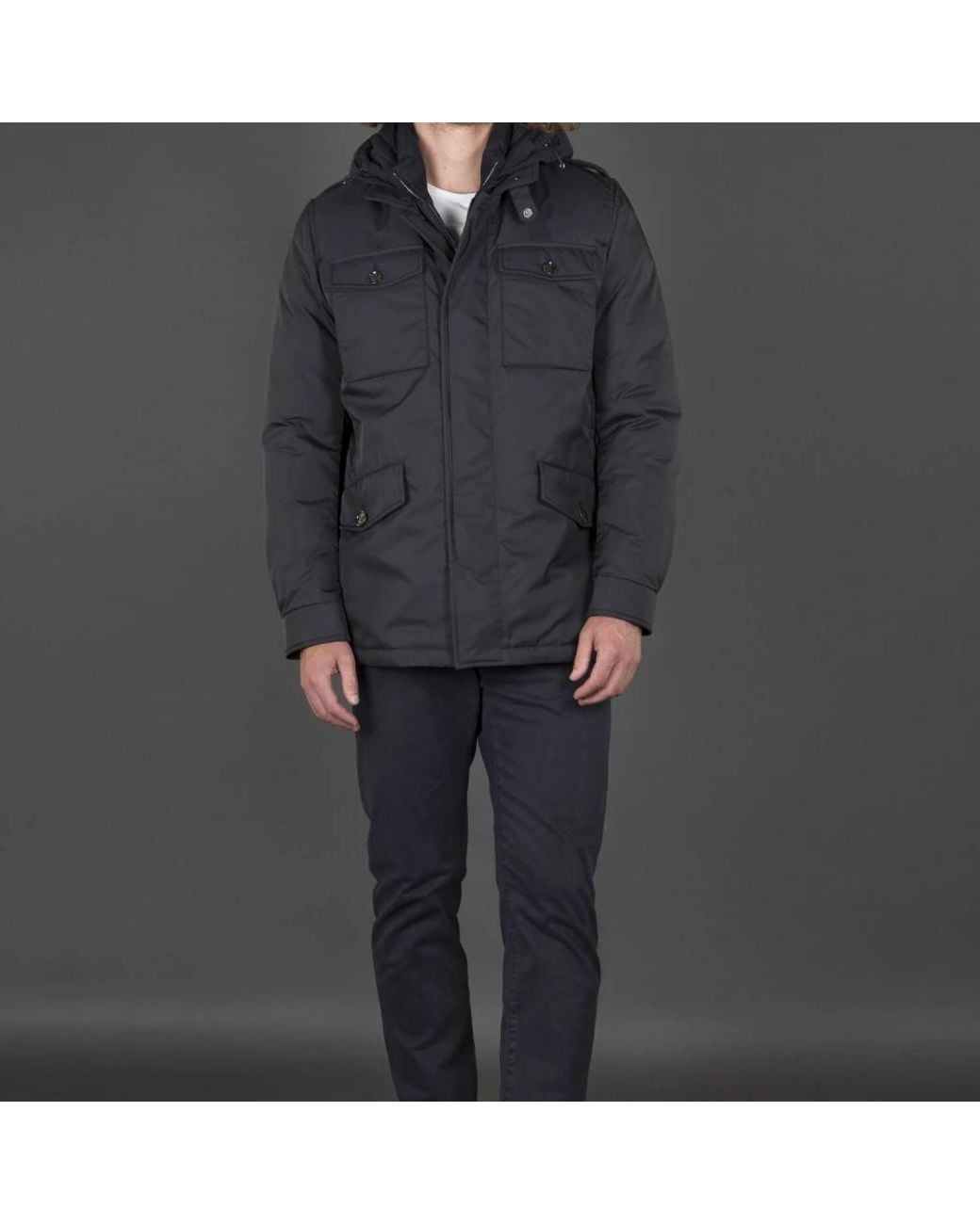 Moorer Black Down Jackets for men
