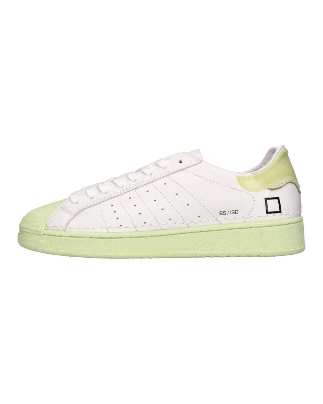 Date Schoenen ,Wit ,Leer Leren Sneakers in het White