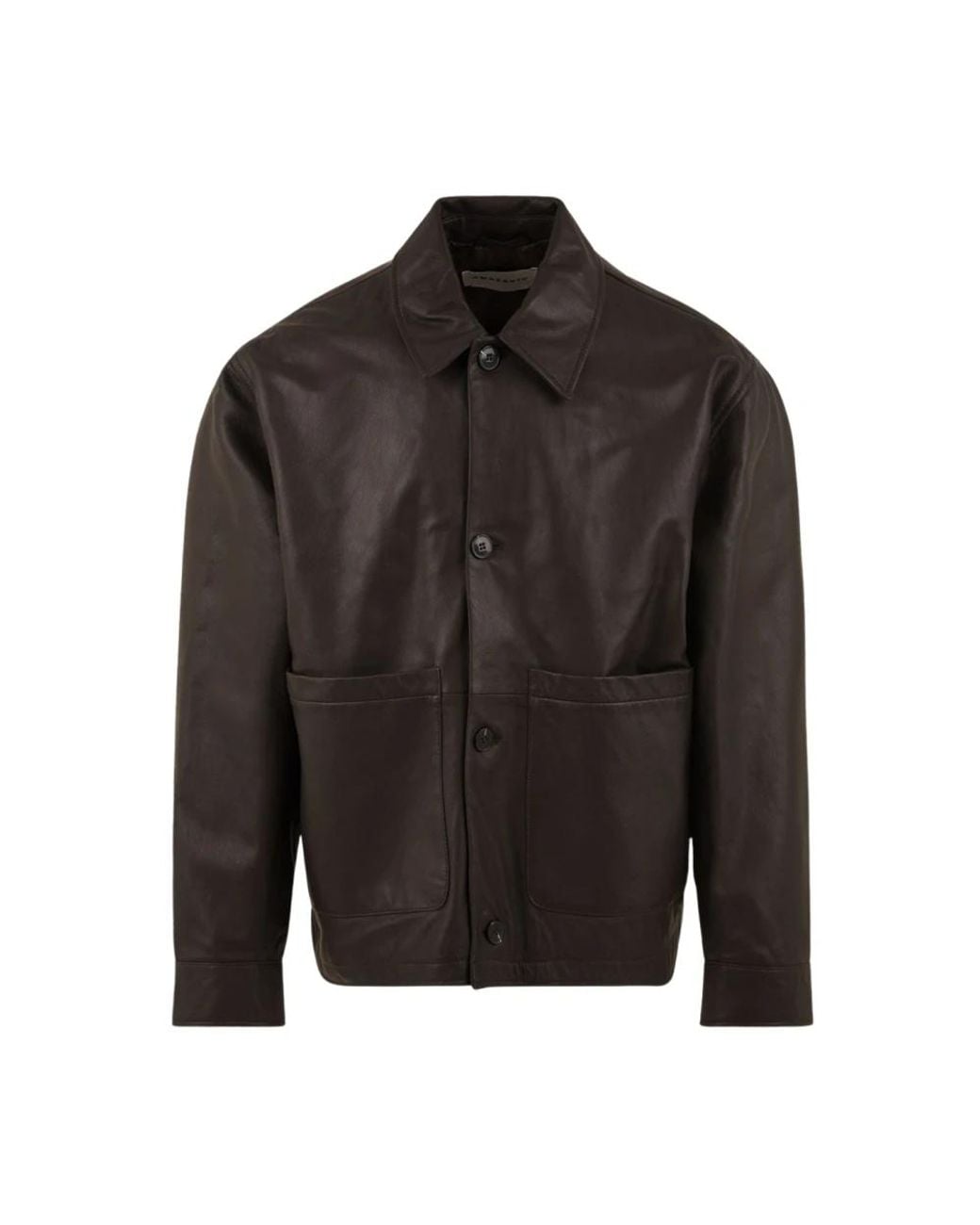Leather Jackets di Amaranto in Black da Uomo