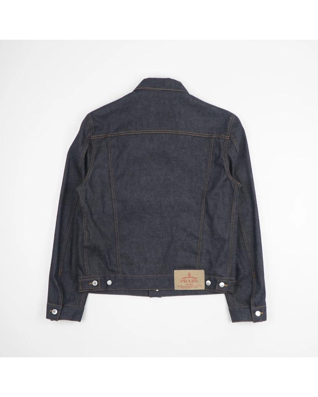 Prada Blue Denim Jackets for men