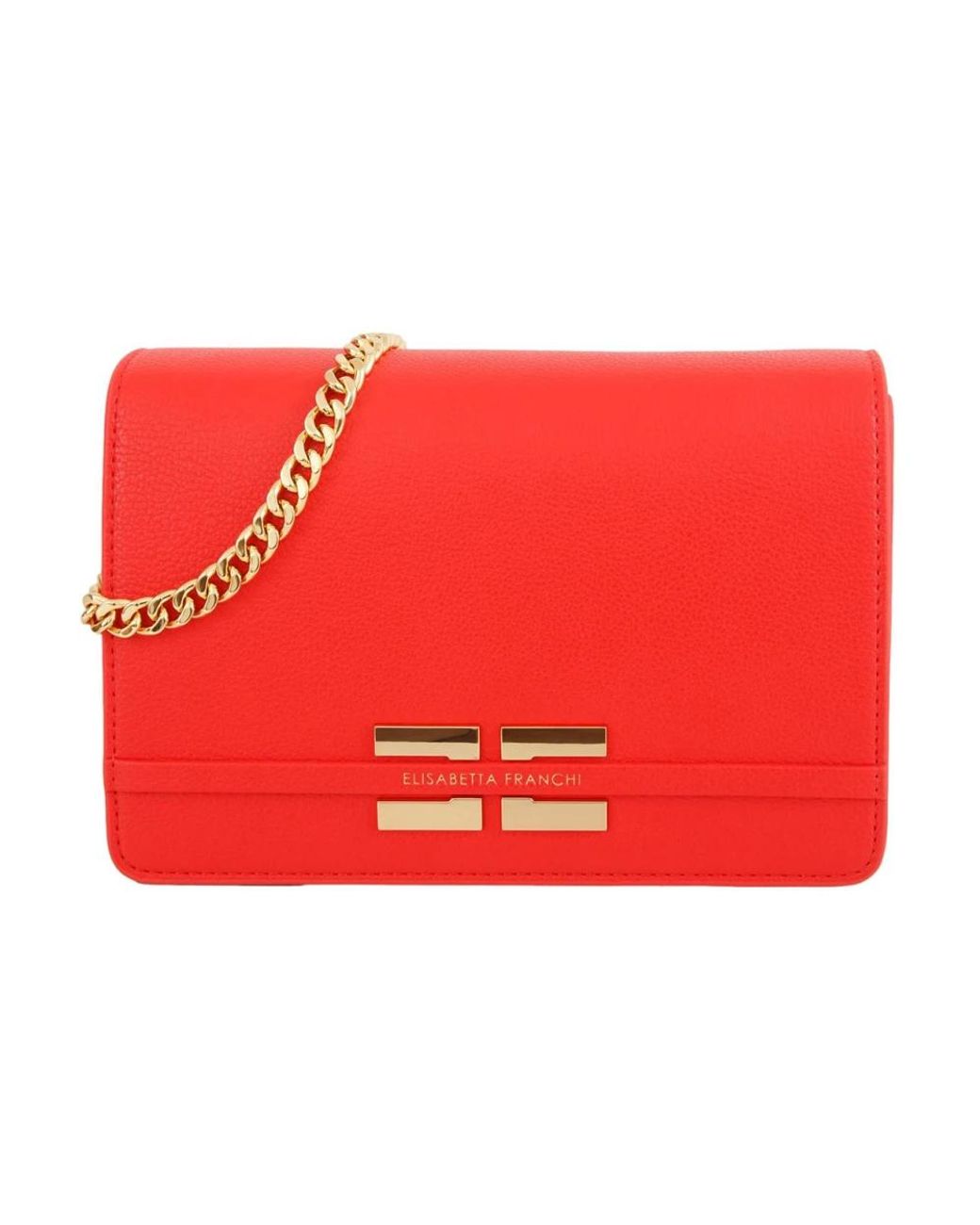 Elisabetta Franchi Red Cross Body Bags