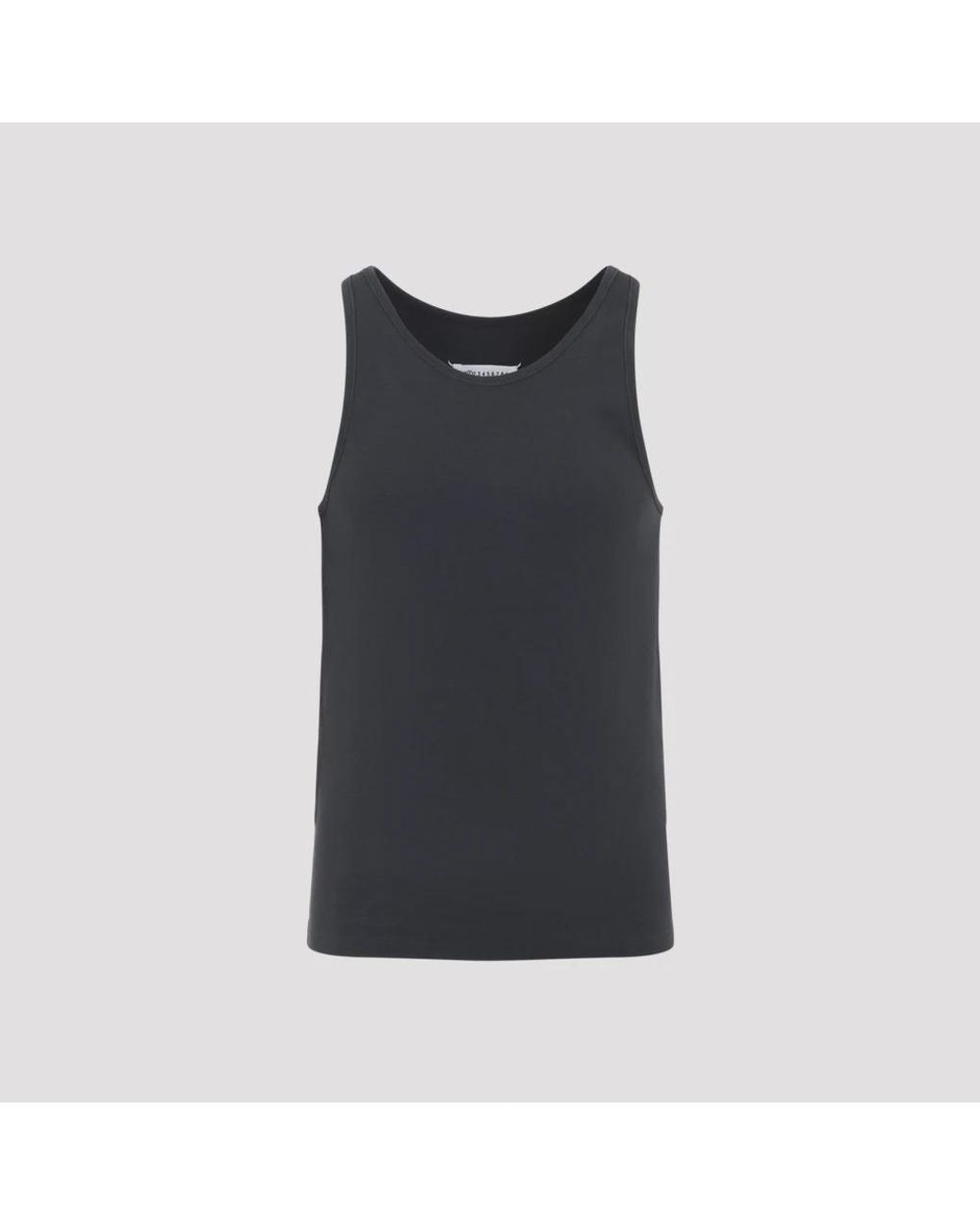 Maison Margiela Black Sleeveless Tops for men