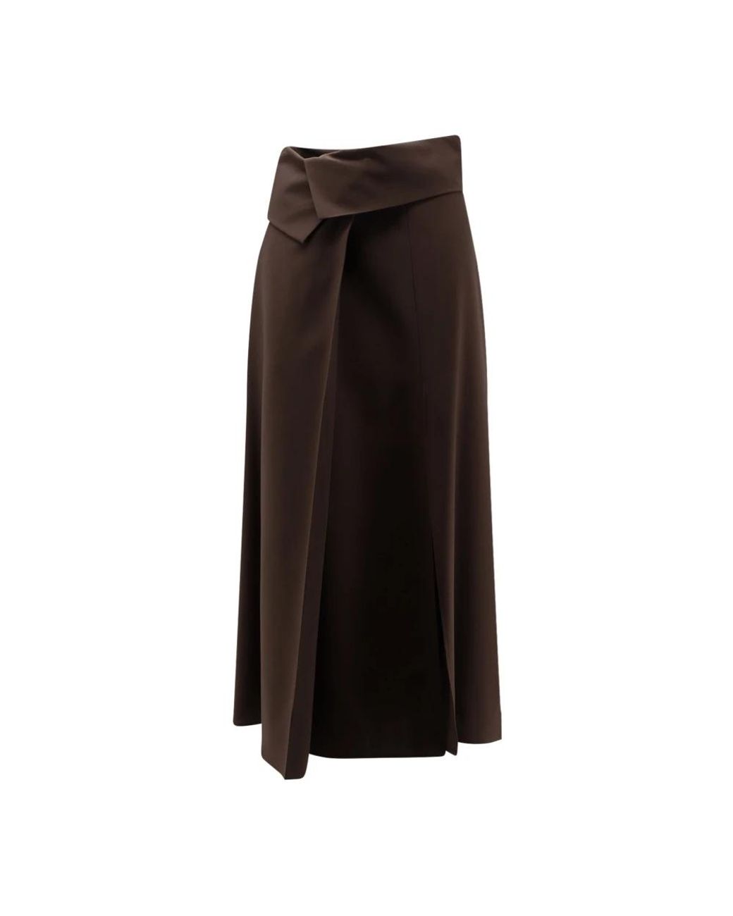 Alysi Brown Midi Skirts