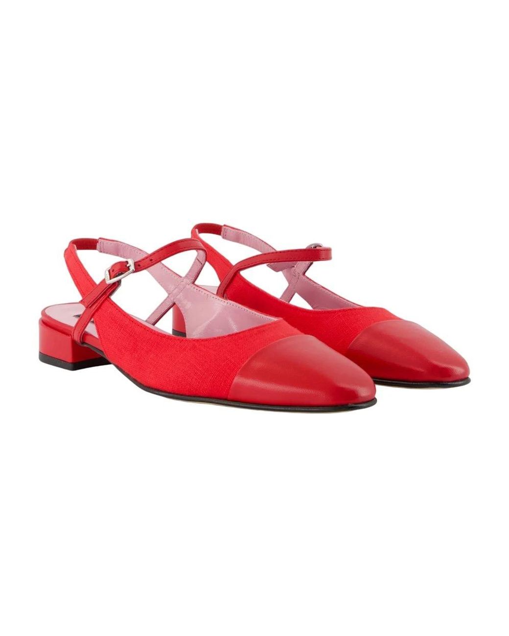 CAREL PARIS Red Ballerina Shoes